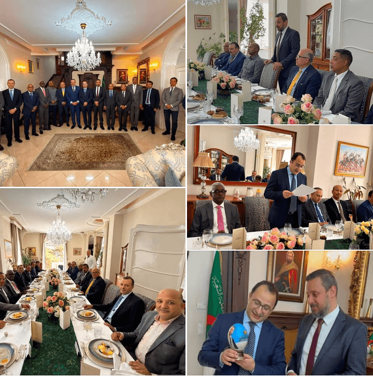 M. Adel Talibi, Ambassadeur d'Algérie à Budapest, a organisé un déjeuner en l'honneur du Dr Fadi Al-Husseini, Ambassadeur de l'État frère de Palestine en Hongrie