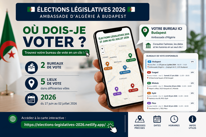 Interactive Map of Polling Stations – 2026 Legislative Elections